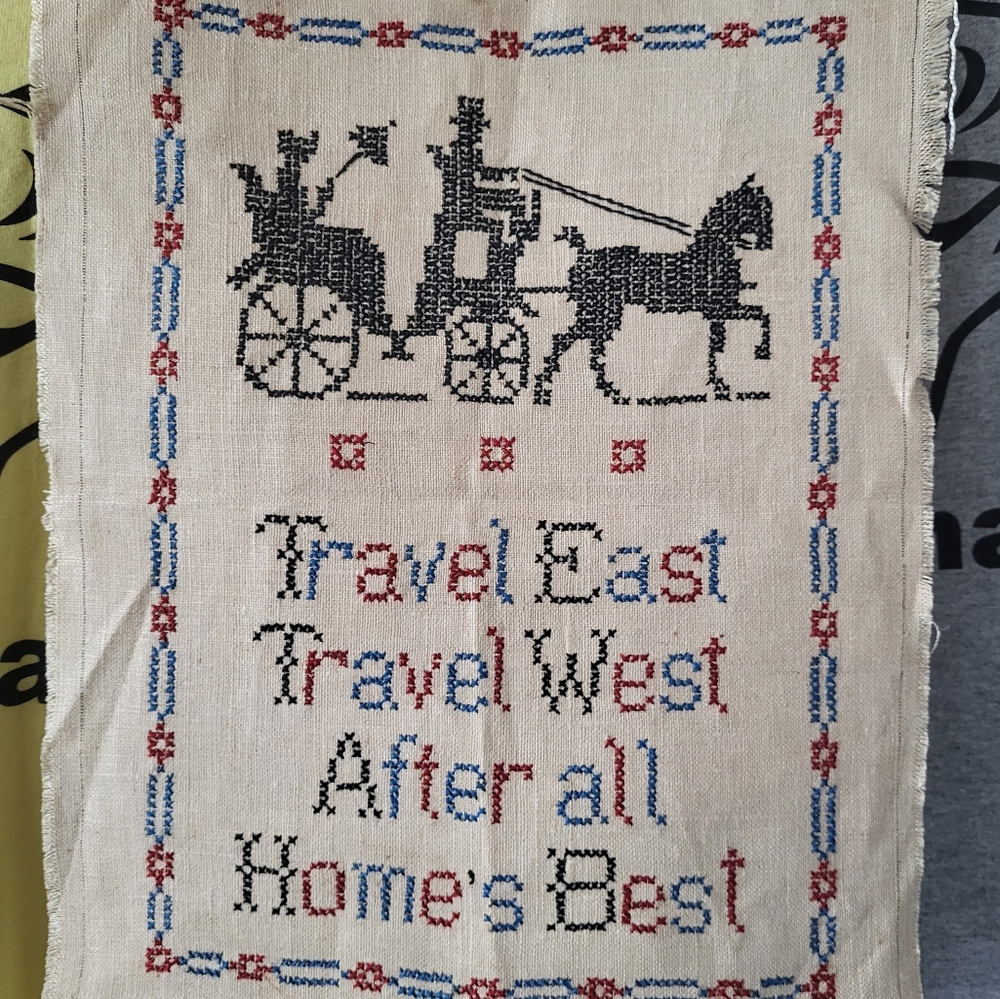 Pure linen Colonial Sampler - Picture 16 of 17
